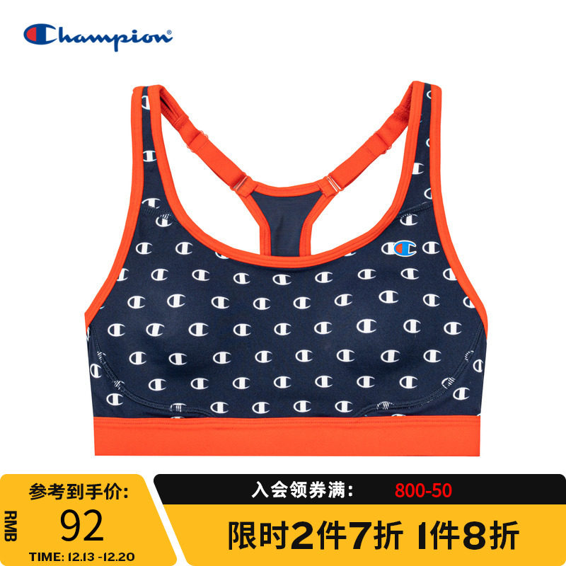 Champion champion vest official website spring and summer new women's printed pattern small C-Logo sports underwear
