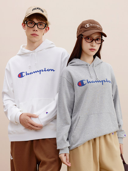 Champion冠军卫衣女2025春新款情侣连帽休闲上衣男