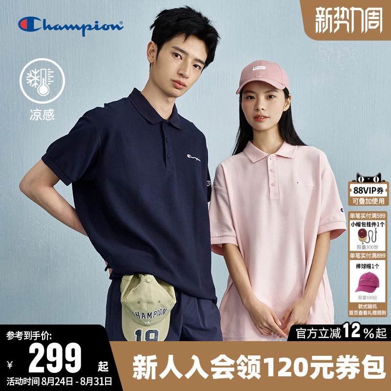 Champion Cool T-Shirt for Women 2026 Summer New Couple Casual Polo Shirt Short-Sleeved Top for Men Trendy