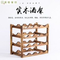 Red wine rack ornaments wine bottle storage rack wine red wine shelf wine cabinet wine plaid red wine cabinet display rack home