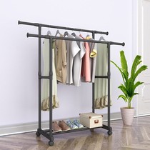 Shelf for clothes indoor drying rack bedroom space-saving hanger floor-to-ceiling hanger super-bearing removable pulley