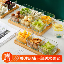 Jing Sheng Glass Fruit Parquet Home Living Room Candy Pan Nordic Light Extravagant G Fruit Pan Personality Creative Snacks Pan