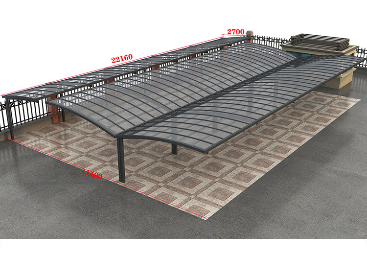 Aluminum alloy Villa small courtyard shed terrace balcony courtyard canopy parking shed outdoor rainproof home awning