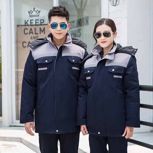 Зимнее утепленное термобелье для работы, износостойкая светоотражающая куртка