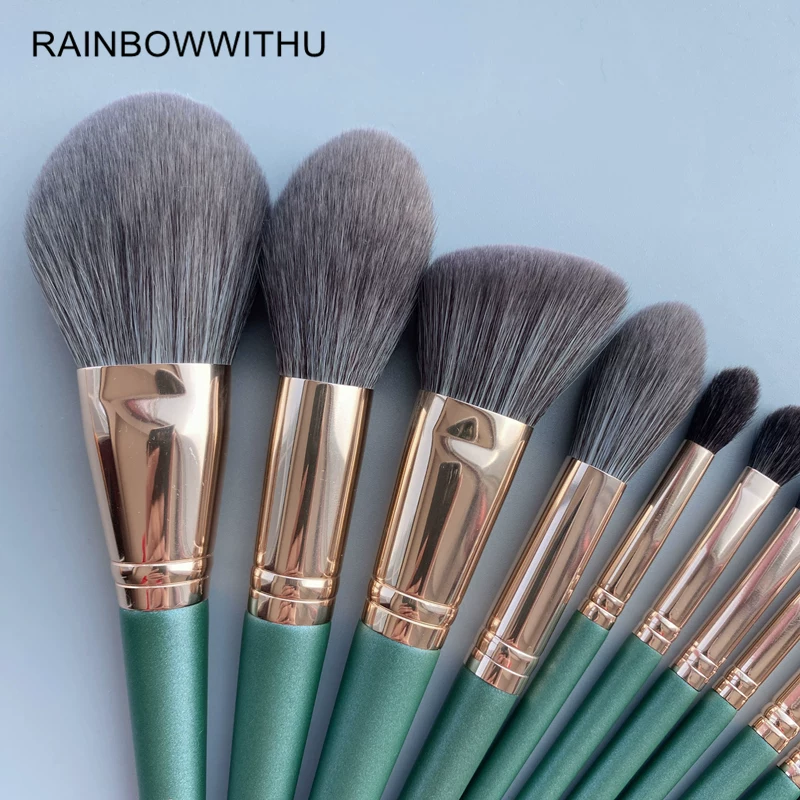 Кисть RAINBOWWITHU, хайлайтер, рассыпчатая пудра, румяна для лица, 12 штук