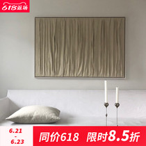 LWD hand-painted oil painting A certain lunar month Living room Silence Wind Hung Painting Xuan Guan Decoration Painting Abstract Solid Hand