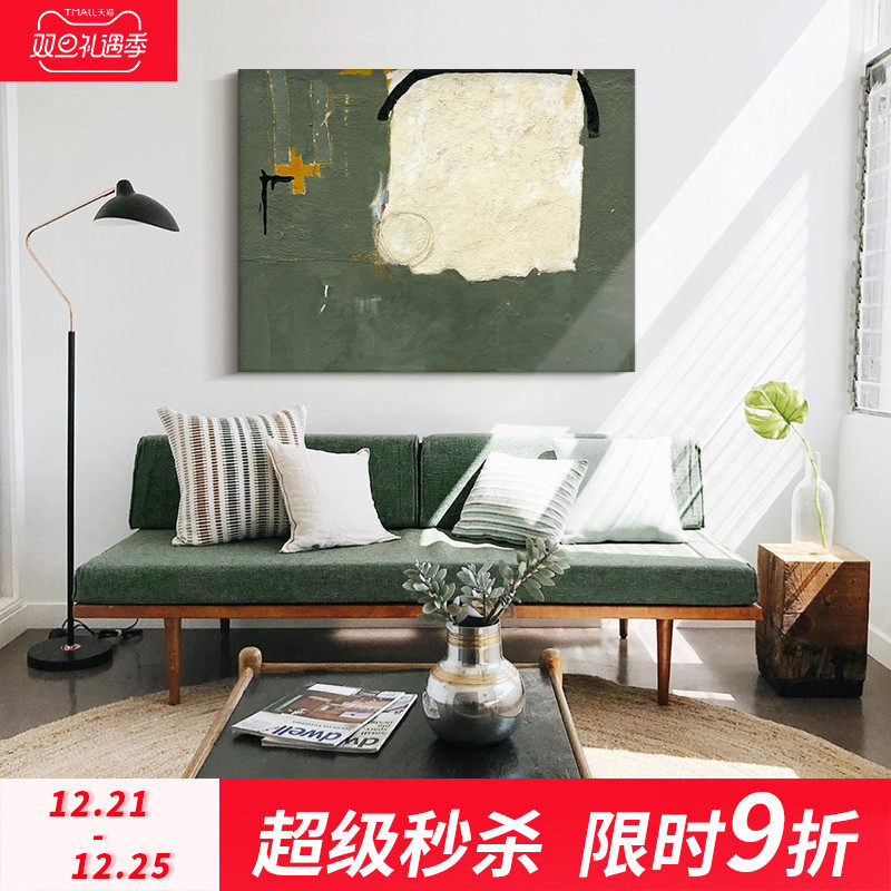 LWD ART original hand-painted) abject poverty style living room decorative painting pure handmade simple modern porch abstract oil painting