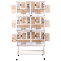 Six-square grid three-story large bird cage parrot cage large new luxury villa black phoenix tiger skin peony breeding cage