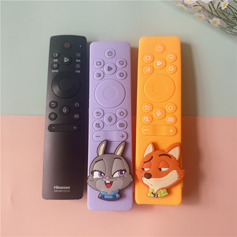 Thickened Full-Cover High-End Silicone Protective Case for Hisense 3A71/3C71/3V71 Remote Control, Anti-Drop Cartoon Design Thickened Full-Cover High-End Silicone Protective Case for Hisense 3A71/3C71/3V71 Remote Control, Anti-Drop Cartoon Design