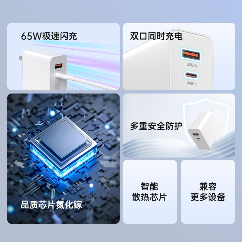 Meiniao Smart Portable Ktv 65W Charging Head