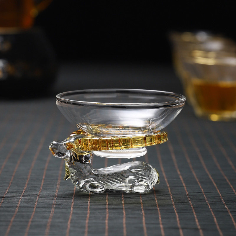 Golden Bull Glass Filter Tea Instrumental Creative Ultrafine Tea Leak Fair Cup Tea Filter Tea Filter Tea Septer Kutian Tea Accessories