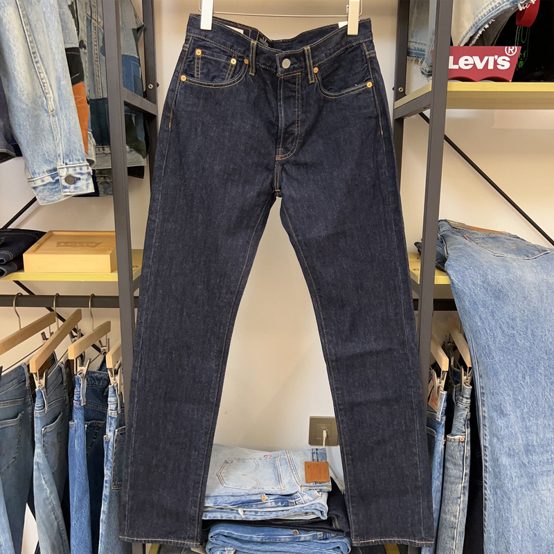 Levis 501 Mid-Rise Straight-Leg Washed Vintage Original Color Denim Casual Jeans for Men 00501-1484 Levis 501 Mid-Rise Straight-Leg Washed Vintage Original Color Denim Casual Jeans for Men 00501-1484