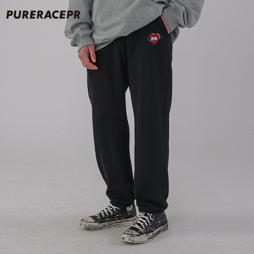 Демисезонные базовые штаны, с вышивкой