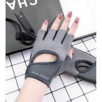 Outdoor Sports Gloves Female Gym Fitness Room Anti-Slip Anti-Cocoon Half Finger Riding Bike Abrasion Resistant Apparatus Training Exercise