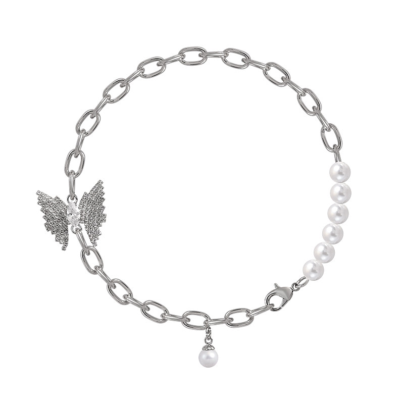 (End) Necklace women hip hop tide cool accessories niche design simple sweatshirt short collarbone chain Guria