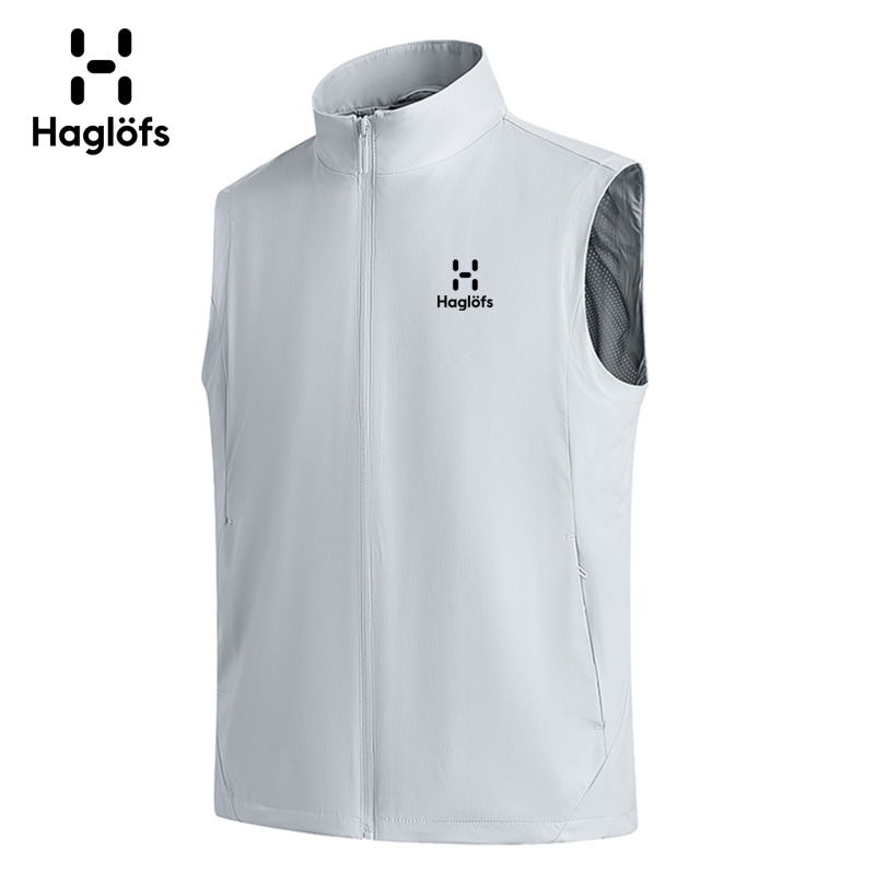 Haglofs Matchstick Soft Shell Vest Outdoor Men's Spring and Summer Thin Sports Casual Stand Collar Quick-Drying Vest
