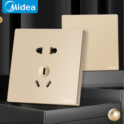 【美的】开关插座家用86型面板