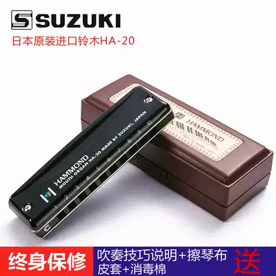 Japan imported SUZUKI SUZUKI HA-20 Hammond beginner 10 holes professional playing blues harmonica