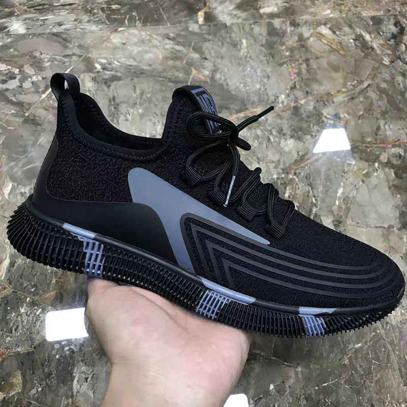 Paint Grey Blue2020 new pattern Men's Shoes leisure time Korean version summer ventilation motion Running shoes Cloth shoes Dad shoes male Fashion shoes