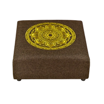 Solemn product worship mat customizable Buddha worship mat Buddha hall morning and evening class futon removable and washable lotus linen kneeling mat