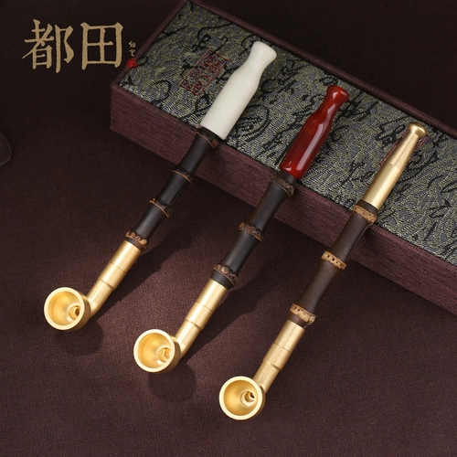 Корт -портативная старая бронза с дымом мужчина