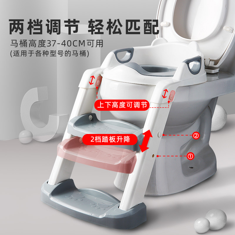 Children's toilet toilet terraced chair female baby table Steps foldable lap cushion children's toilet special pee basin man-Taobao