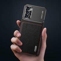 opporeno4 mobile phone shell anti-fall Reno4pro protection shell 5g full package lens reno4 ultra-thin vegan leather male and female personality tide card soft shell opop limited net red leather sheath po