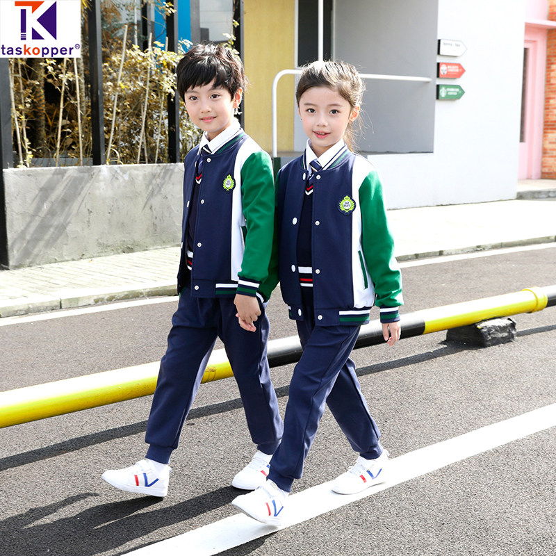 Kindergarten garden uniform spring and autumn suit children's class uniform autumn sports clothing first grade primary school uniform custom