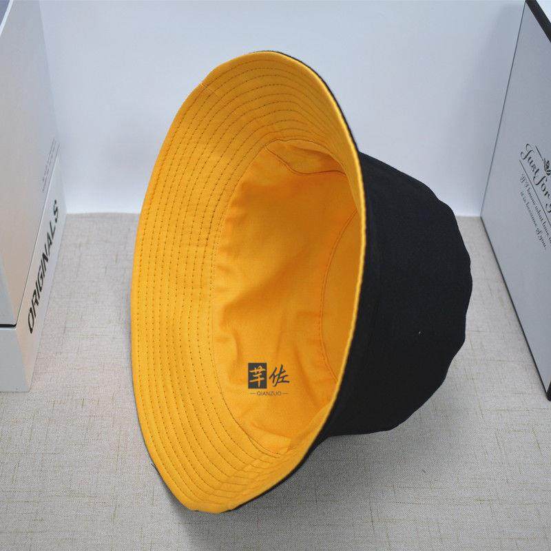Double-Sided Fisherman Hat for Men and Women, Summer Korean Style, Versatile, Fashionable, Trendy, Sunshade, Sun Protection, Round Face, Couple Hat