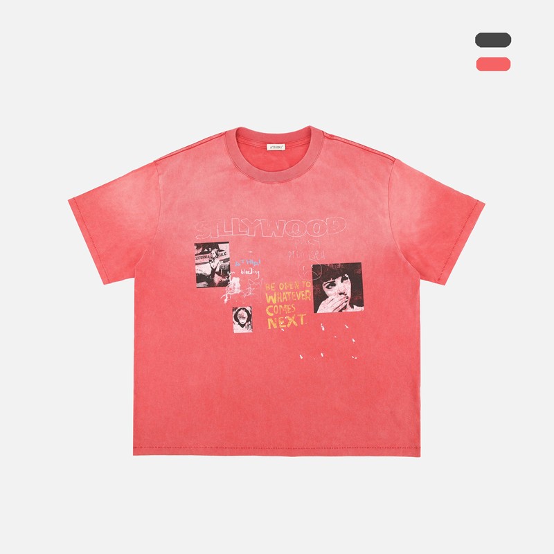 Athiri【Same Style as Lai Yuzhe】Film Film-Style Kangli Print Vintage Batik Boxy Short-Sleeve Long-Sleeve T-Shirt Athiri【Same Style as Lai Yuzhe】Film Film-Style Kangli Print Vintage Batik Boxy Short-Sleeve Long-Sleeve T-Shirt