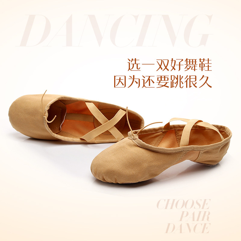 Dance shoes female soft sole test strength practice shoes professional adult dance classical dance ballet shoes cat claw
