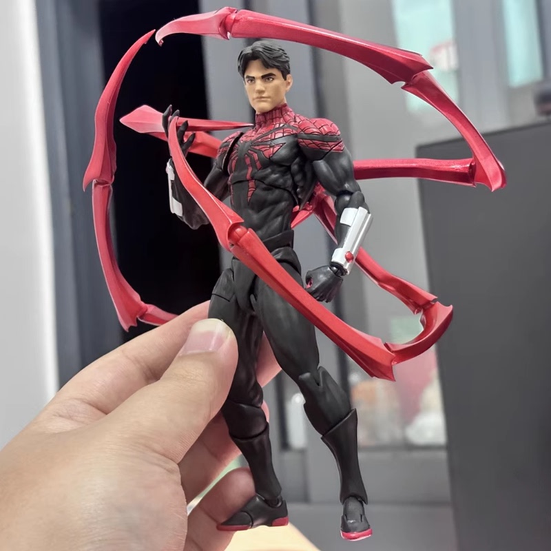 Mt Ultimate Spider-Man Chapter Parker Action Figure Symbiote Messtoys Cloth Scarlet Ornament Model Toy