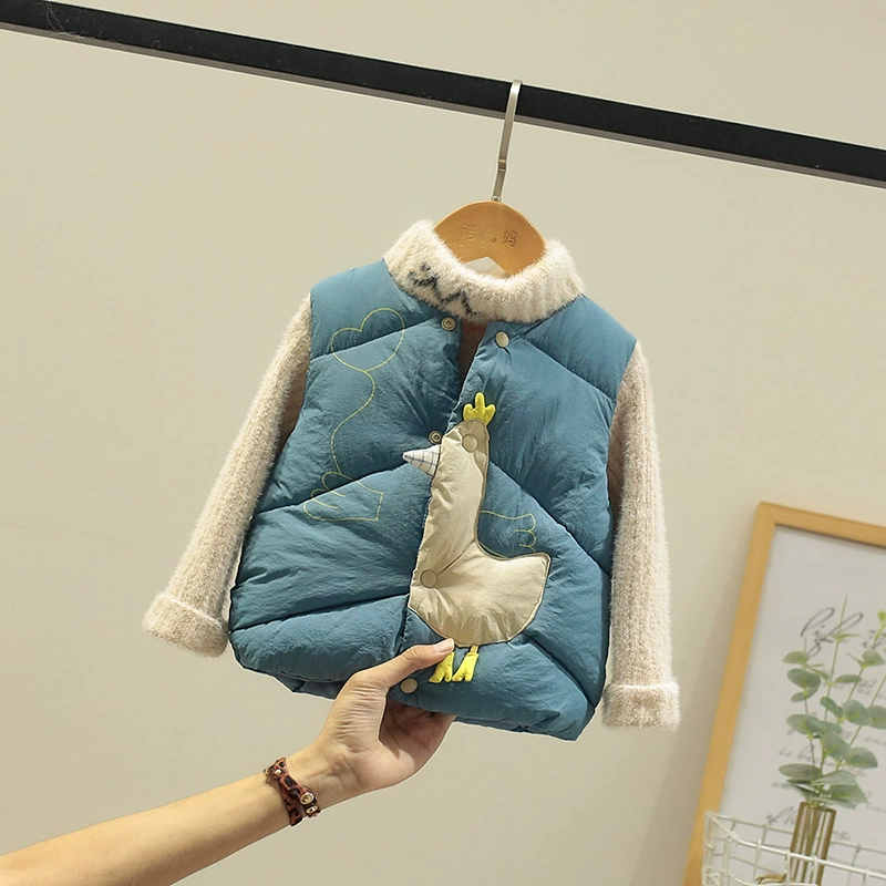 Balabala trẻ em xuống áo vest cotton bé trai và bé gái kiểu dáng ngoại lai vest thu đông bé trai giữ ấm, mặc ngoài cho bé - Áo ghi lê