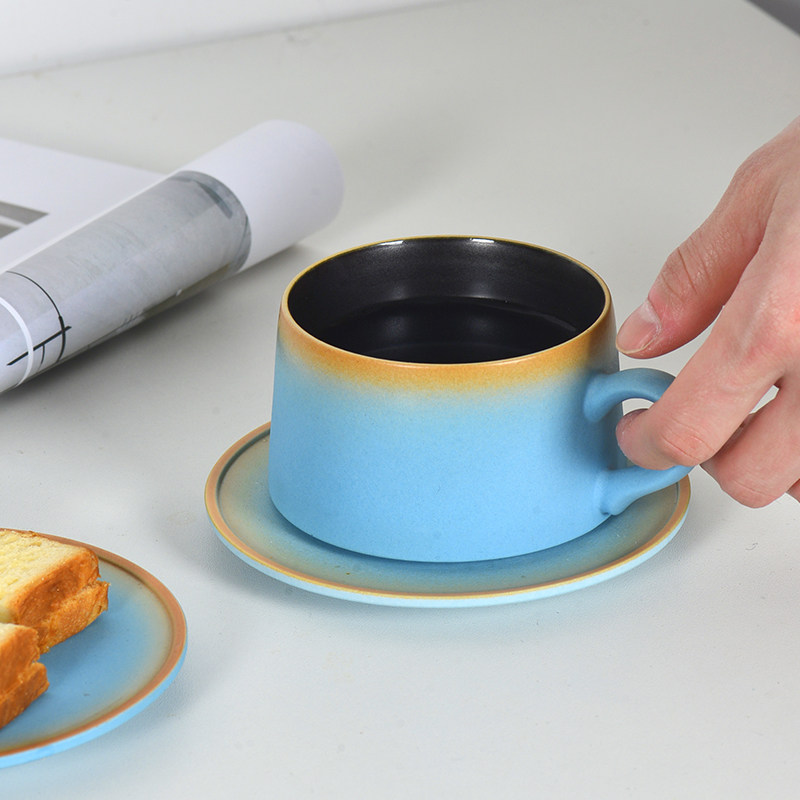 Elephant Upper Nordic Ins Wind Coffee Cup Home upscale Take iron kabb delicate ceramic mug coffee cup saucer