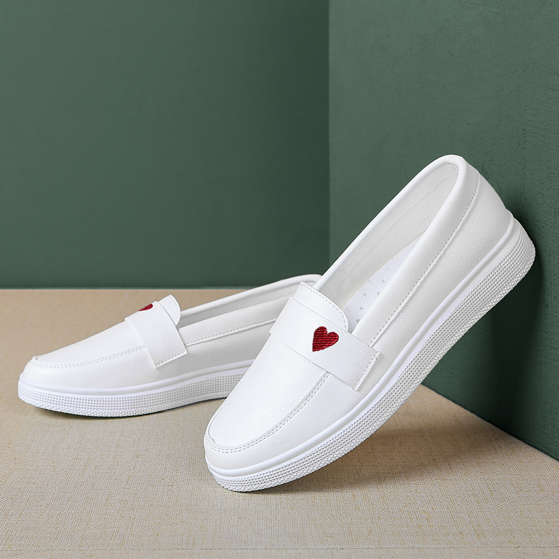 Nurse shoes in summer soft sole breathable anti-stinking flat floor anti-smoking anti-smooth spring and autumn white medical single shoes