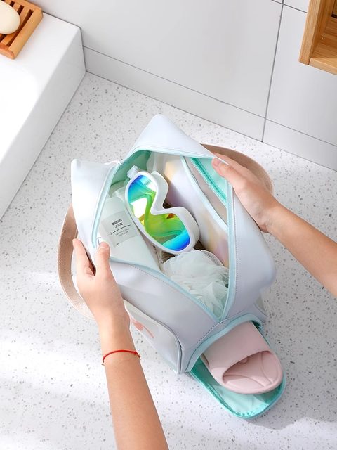Swimming bag dry wet separation women's fitness bag men's waterproof bag swimwear washing makeup storage bag swimming bag sports bag