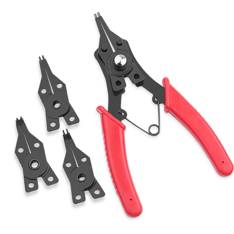 Versatile four-in-one snap-clamp C type clasp clamp inner-card external card Dual-purpose card loop pliers suit large number card yellow pliers