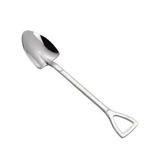 创意网红不锈钢铲勺家用商用甜品勺韩式可爱咖啡勺雪糕西瓜铁锹勺