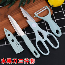 Fruit knife Mini dormitory student convenient fruit knife Stainless steel peeler Peeler planer knife Kitchen