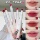Красное сердце цвета гуавы!Губная помада Milky desire small hair ball lip cream air cushion matte lip glaze белого цвета, состоящая из 9 цветов, для женщин mini 1