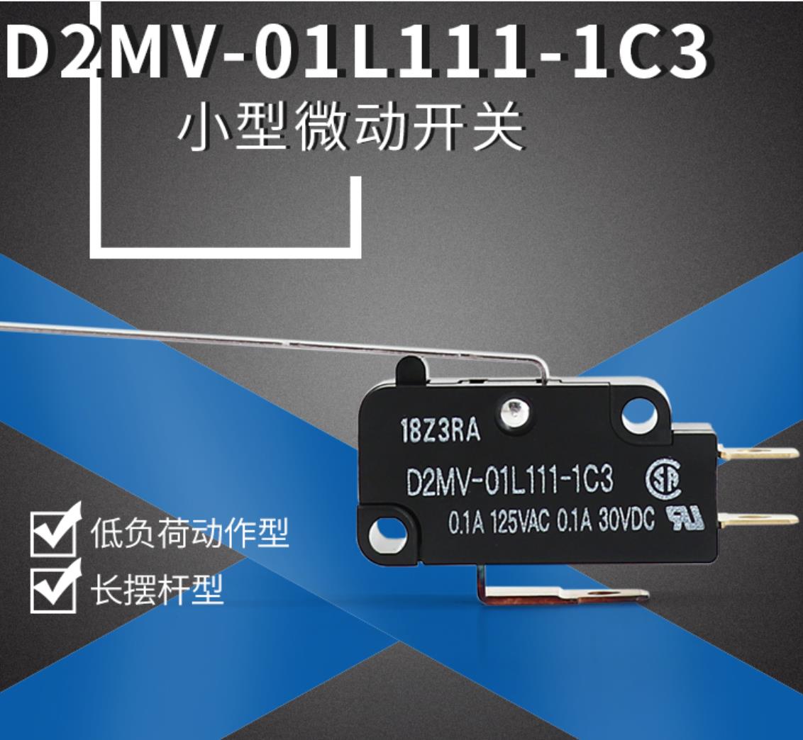 Original MOUNT OMRON MICROSWITCH D2MV-01L111-1L111-01-1C1-1C2-1C3 D2MV-01L111-1L111-01-1C1-1C2-1C3 O1L
