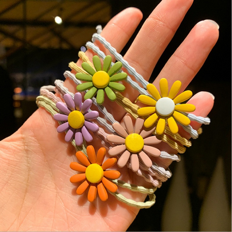 Yan adult hair circle baby hair ring tip hair rubber band hair hair hair decorated Korean girl daisies hair ring