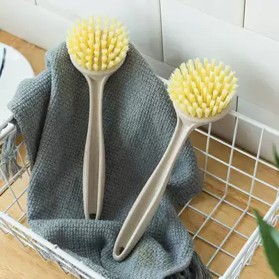 Kitchen long handle cleaning brush Household decontamination washing pot brush dishwashing brush can be hung in the sink, table, non-stick oil cleaning brush