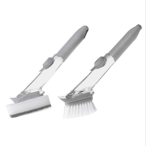 Кухонная горшка мытья щетка Гидравлическая щетка Автоматическая жидкость многофункциональная длинная ручка для мытья посудоиска