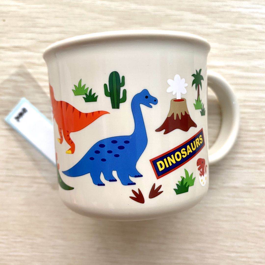 Spot Japanese dinosaur baby mouthwash cup milk cup children drinking cup 200ml cute cartoon cup