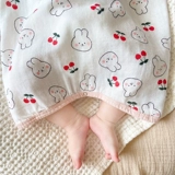 Детский летний тонкий спальный мешок, марлевый бандаж пупочный для новорожденных, жилет, пижама, семейный стиль