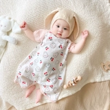 Детский летний тонкий спальный мешок, марлевый бандаж пупочный для новорожденных, жилет, пижама, семейный стиль