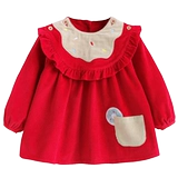 Детский демисезонный нагрудник, детское вельветовое водонепроницаемое термобелье, фартук для еды для принцессы, юбка, анти-грязь, сзади на завязках