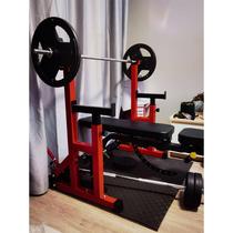 Squat and bench press integrated rack bench press rack squat rack conjoined weight lifting rack adjustable strength training home fitness equipment