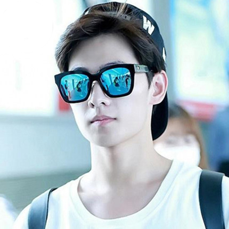 Men's polarized sunglasses 2020 new net red female trampoline driving anti-UV fashion street photo retro sunglasses